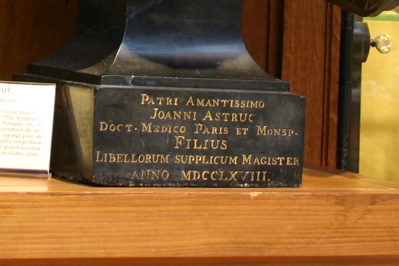 Jean Astruc's bust, Musée d'Histoire de la Médecine, Paris - 03.JPG